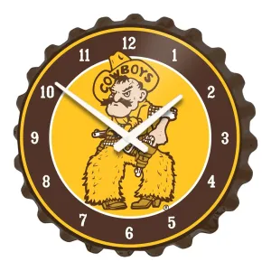 Wyoming Cowboys: Pistol Pete - Bottle Cap Wall Clock