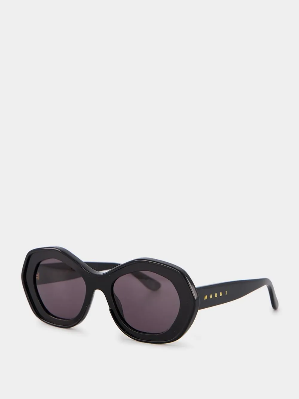 X Marni Ulawun Vulcano Black Sunglasses