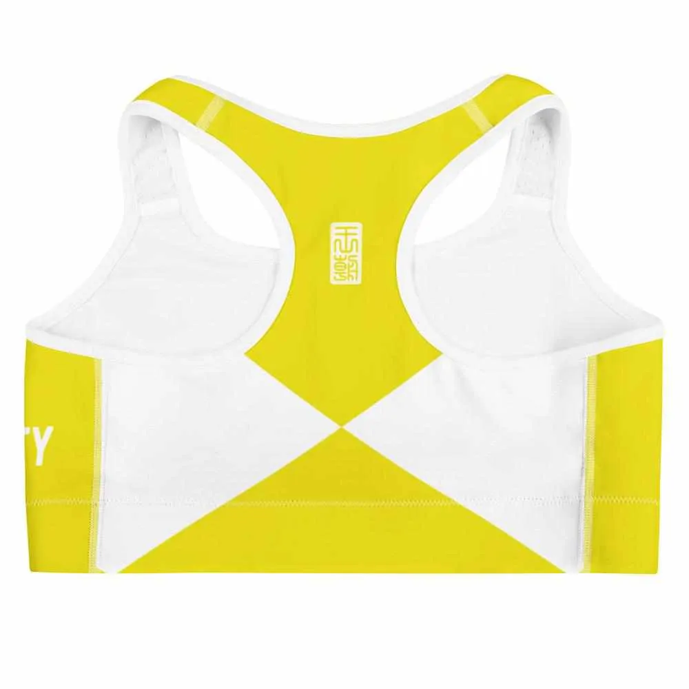 Yellow Ranger Sports Bra