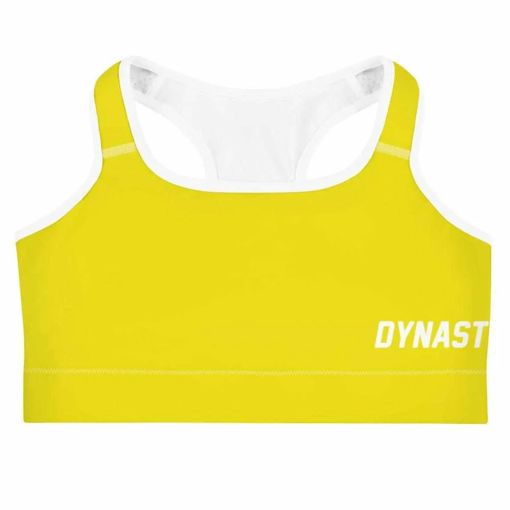 Yellow Ranger Sports Bra