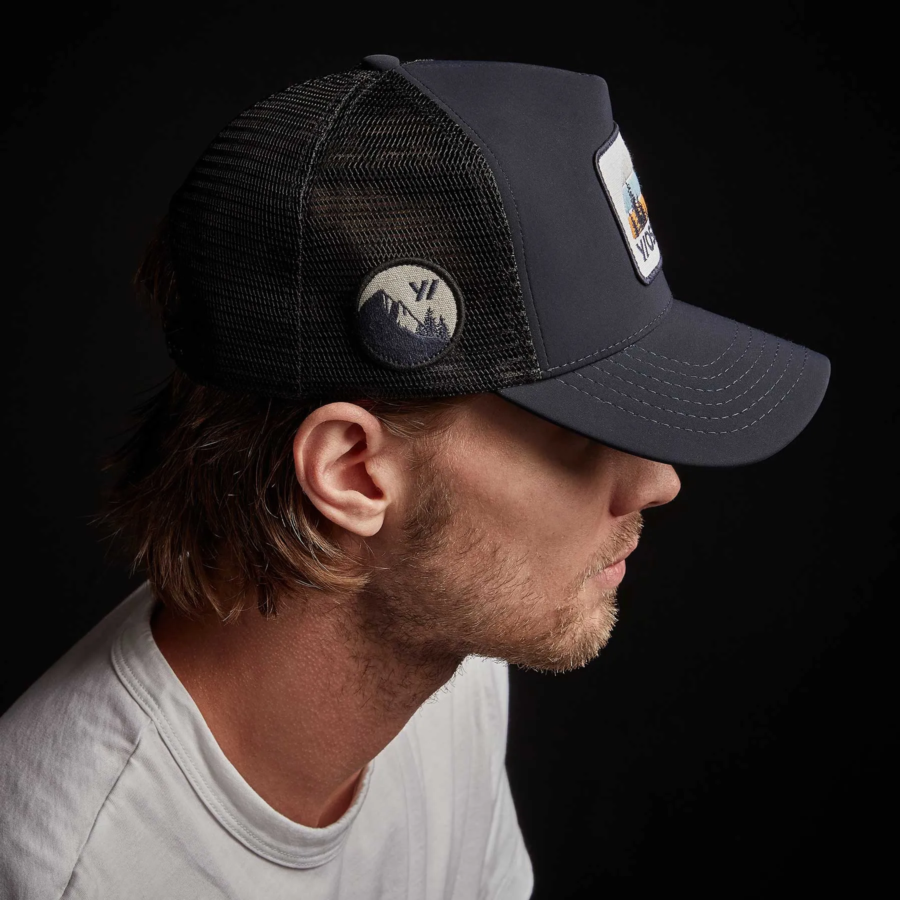 Y/OSEMITE Patch Trucker Hat - Navy