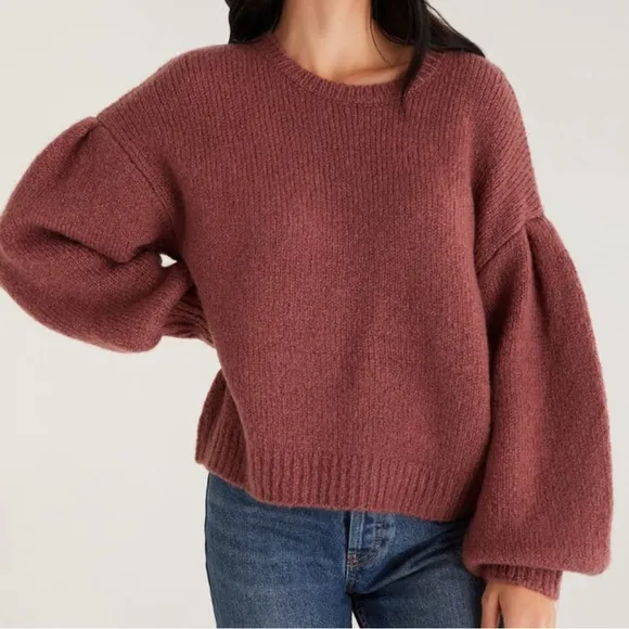 Z Supply Kersa Sweater, Plum S