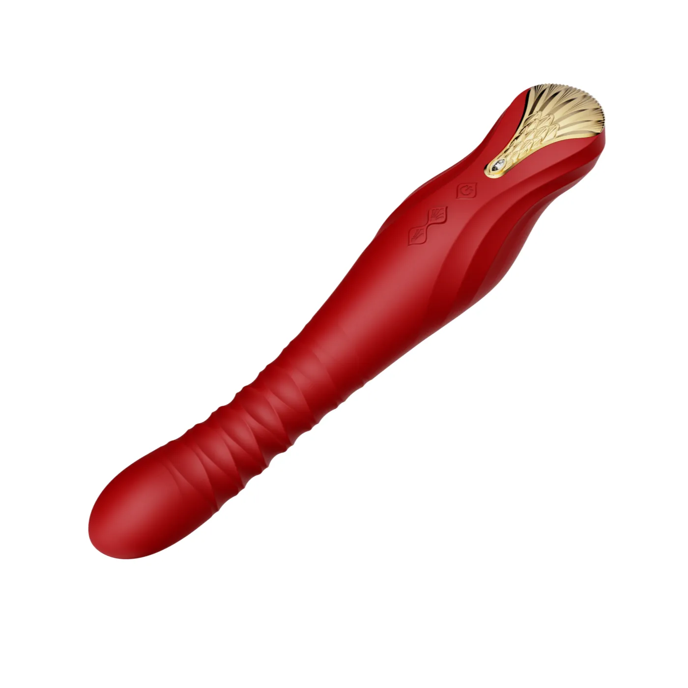 ZALO King Vibrating Thruster Wine Red