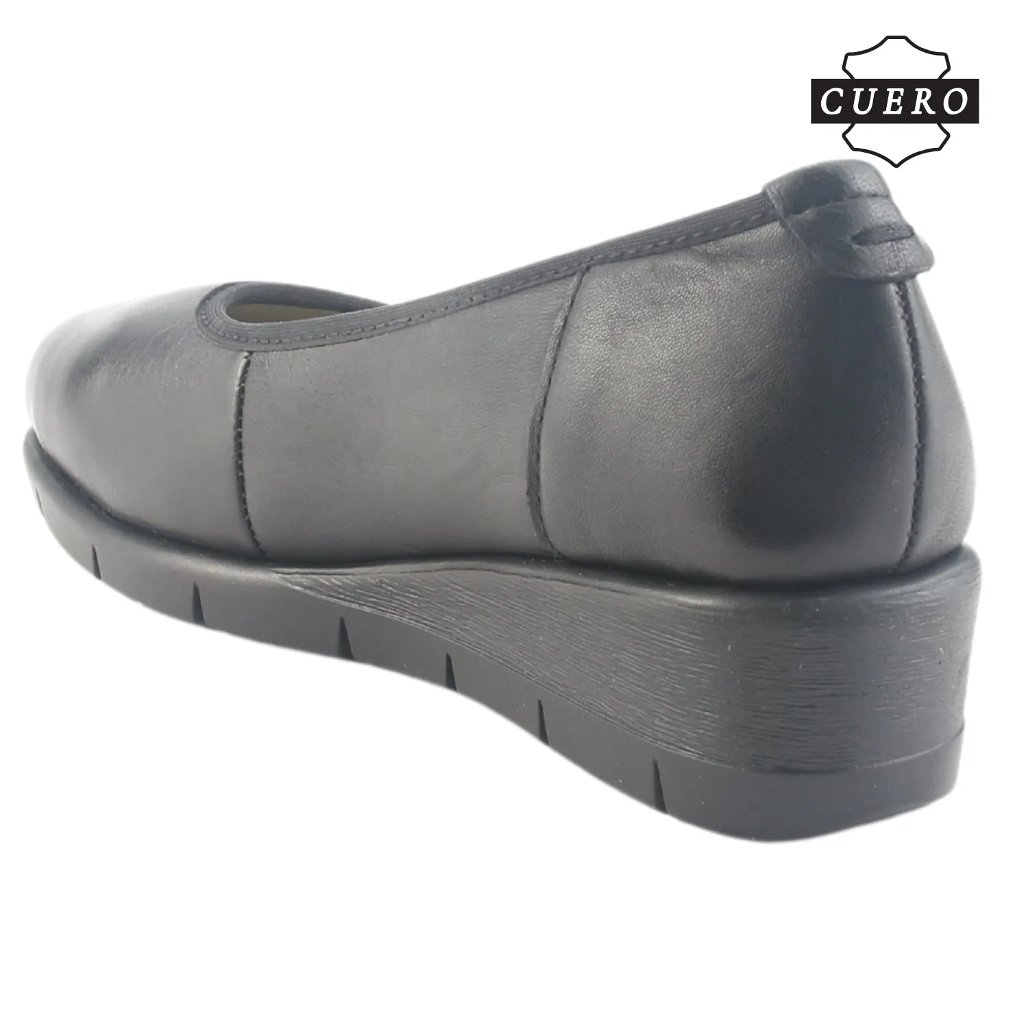 Zapato de Cuero Chalada Mujer Calafate-4 Negro Casual