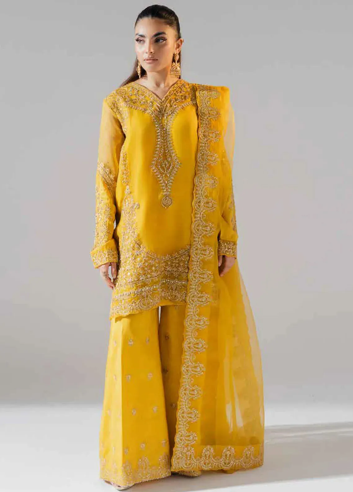 Zarez By Freesia Luxury Embroidered Unstitched 3pcs