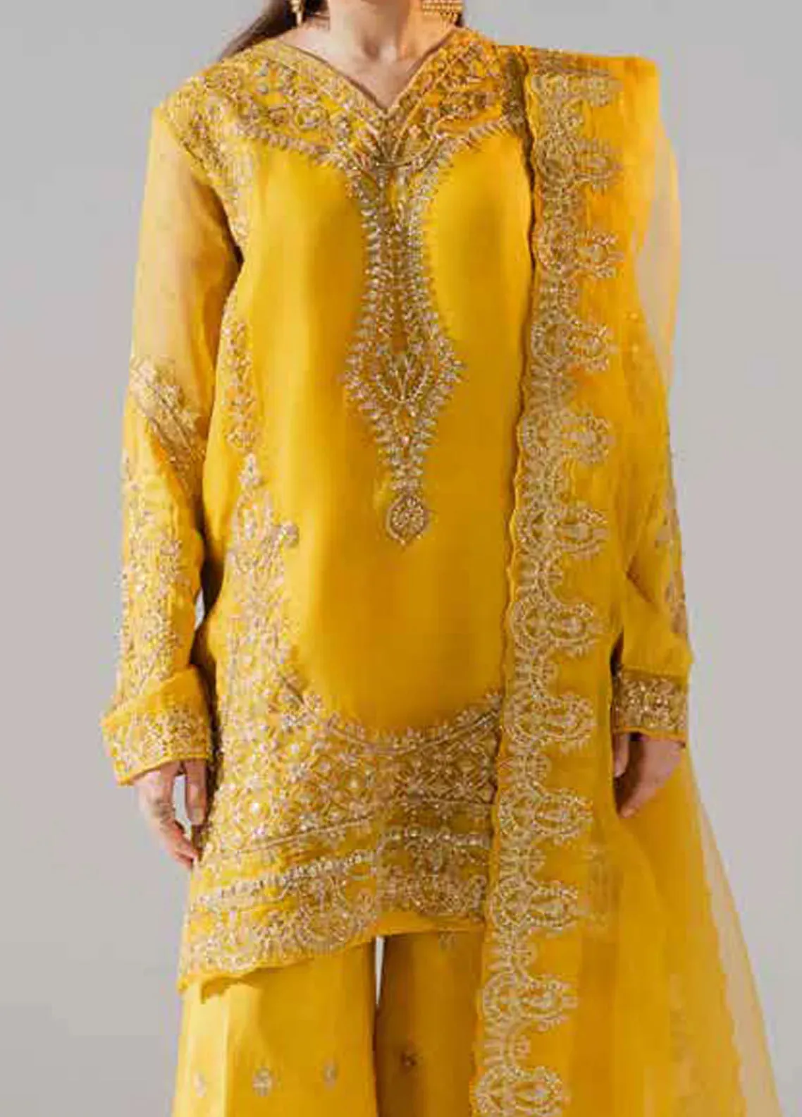 Zarez By Freesia Luxury Embroidered Unstitched 3pcs