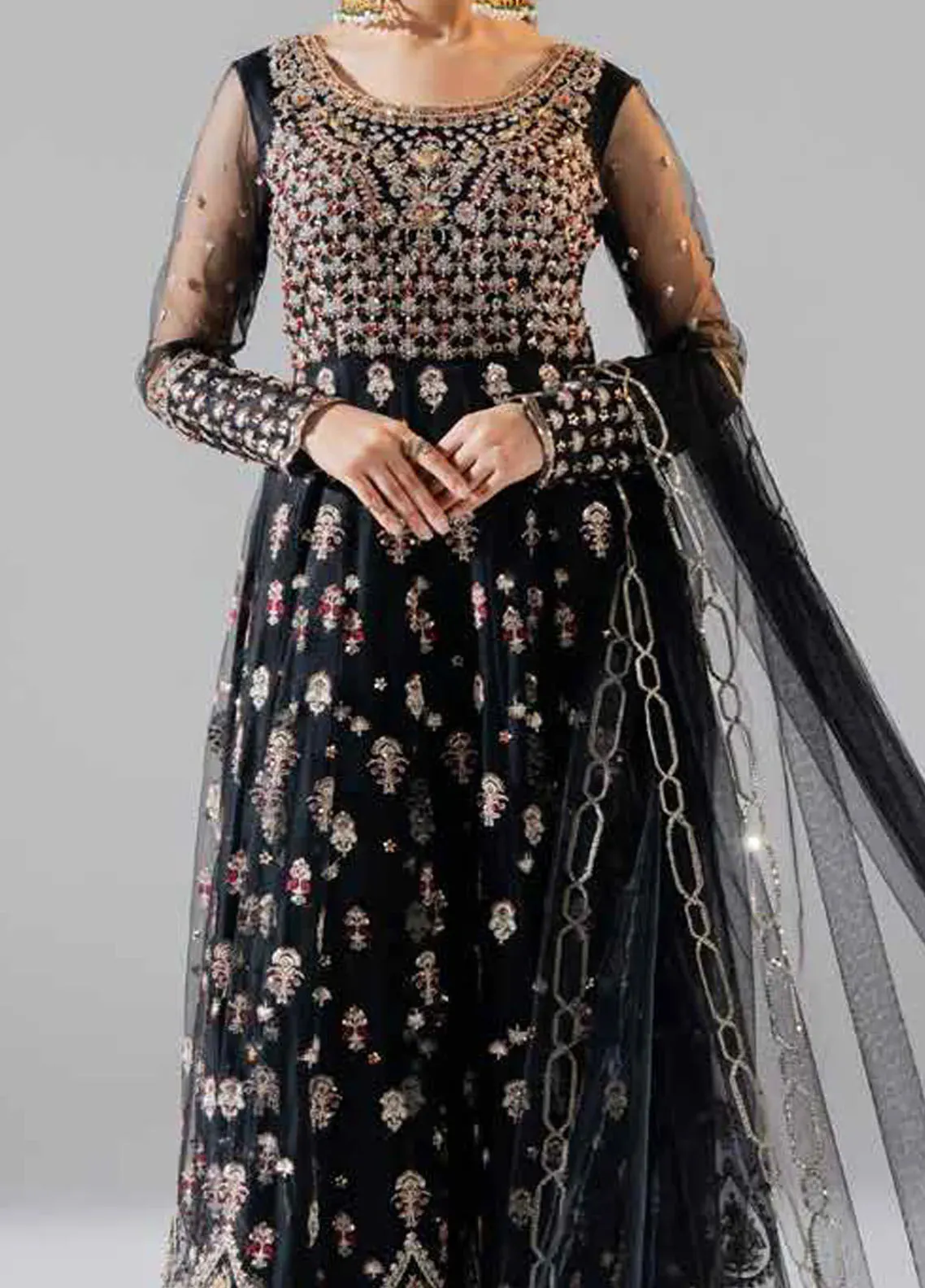 Zarez By Freesia Luxury Embroidered Unstitched 3pcs