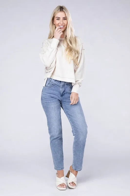 ZENANA Brushed Melange Hacci Oversized Sweater