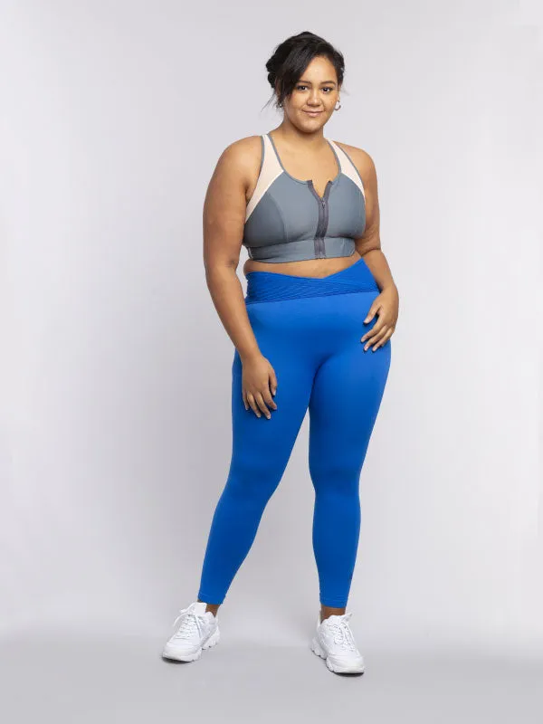 ZIP FRONT CAIRNS CROP // SLATE & BUFF